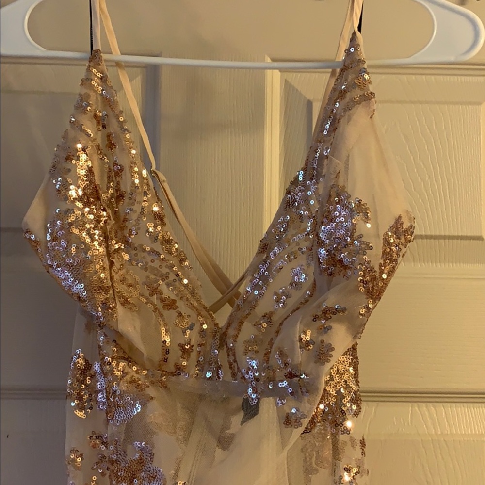 SHEER SEQUIN PINK FOREVER21 DRESS